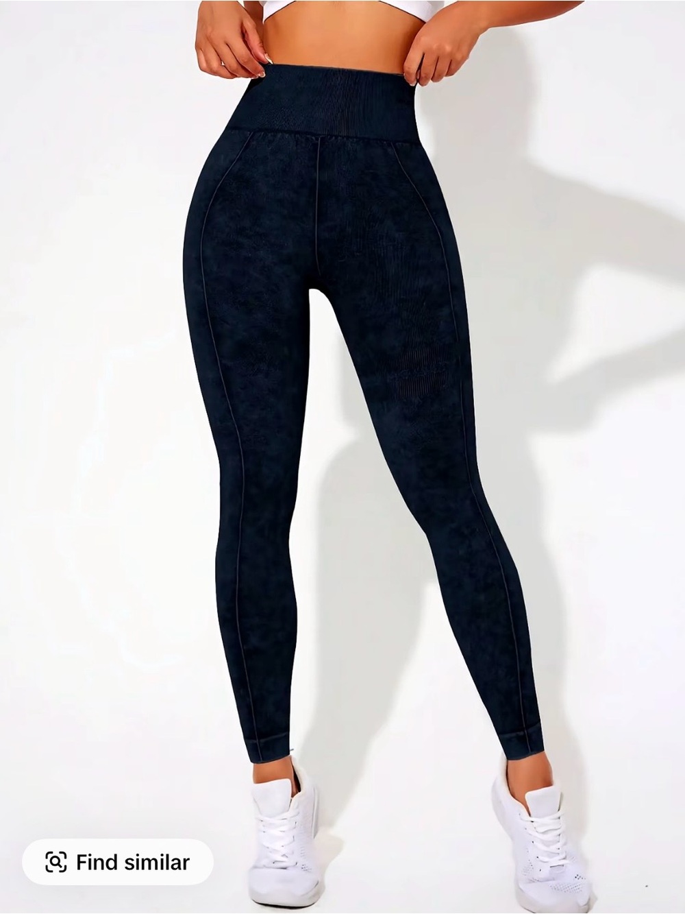 High-Waist sz L Sculpting Dk Gray Leggings